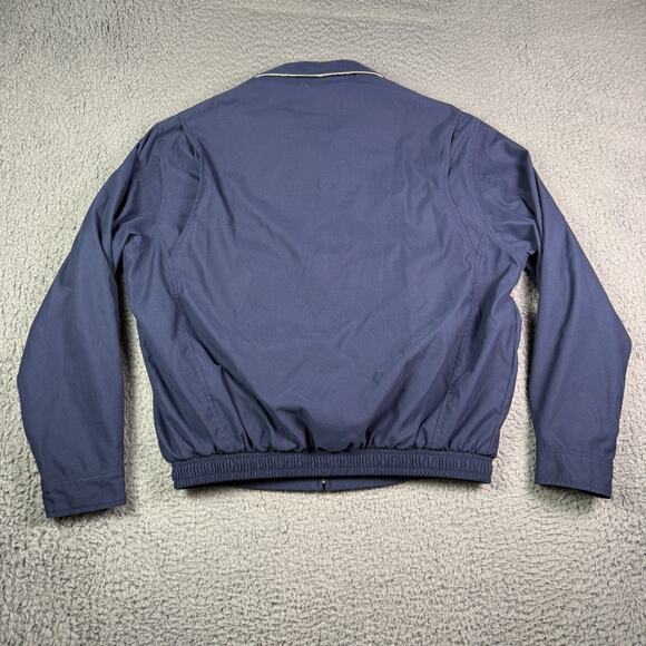 Polo Ralph Lauren Jacket Mens M Navy Bi Swing Windbreaker Zip Bomber Chin Strap - Picture 4 of 8